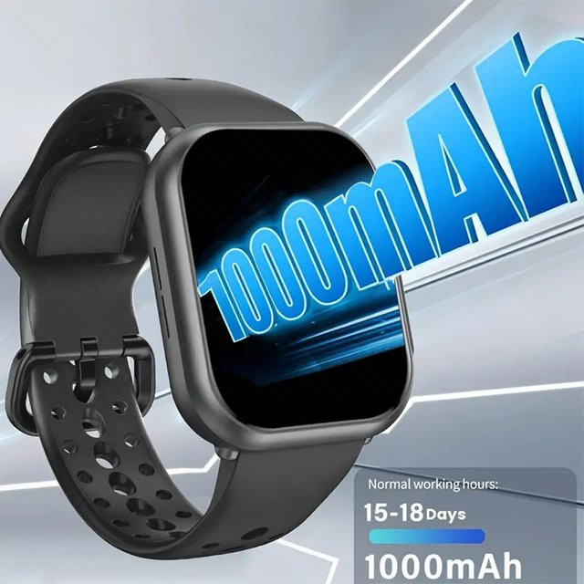 yaocx Smartwatch, Schwarz, Silikon, Unisex - Bild 1