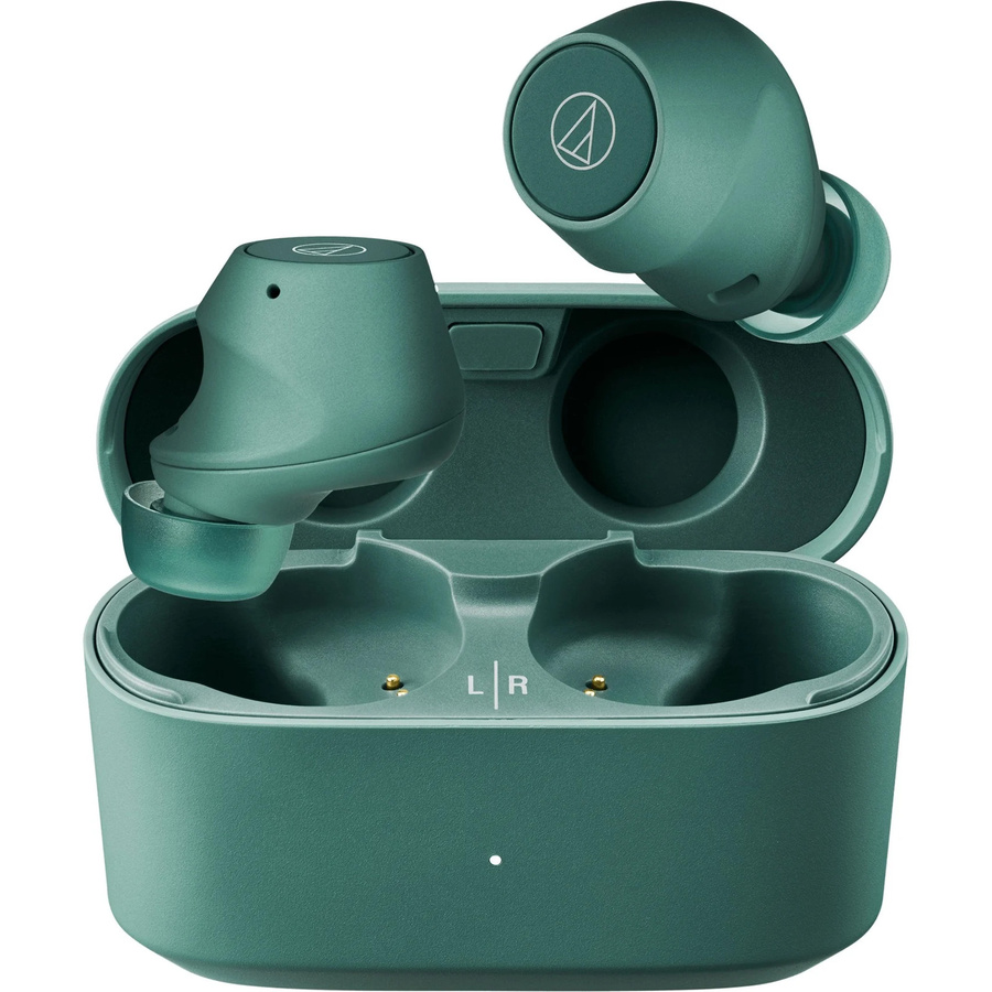 Audio-Technica ATH-CKS30TW+ True Wireless Kopfhörer in Grün mit Bluetooth und USB-C - Bild 1