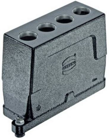 Harting Tüllengehäuse 19400240478 aus Aluminium in Schwarz und Grau - Bild 1