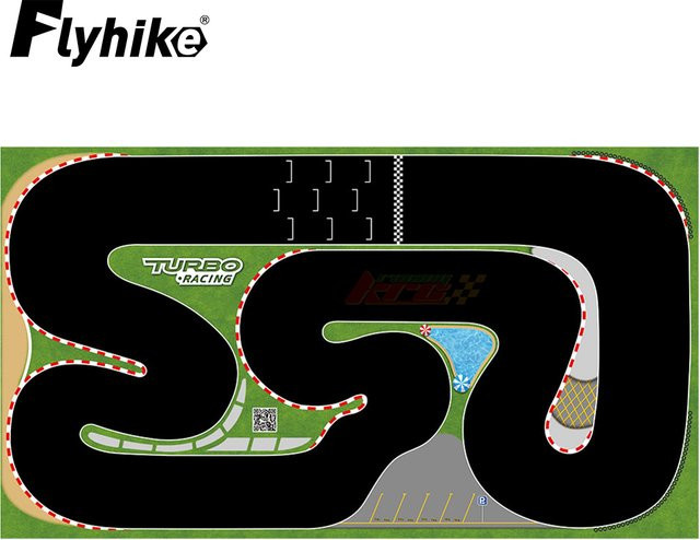 flyhike Racing Gummi Matte Track 1:76 Bunt / Mehrfarbig - Bild 1