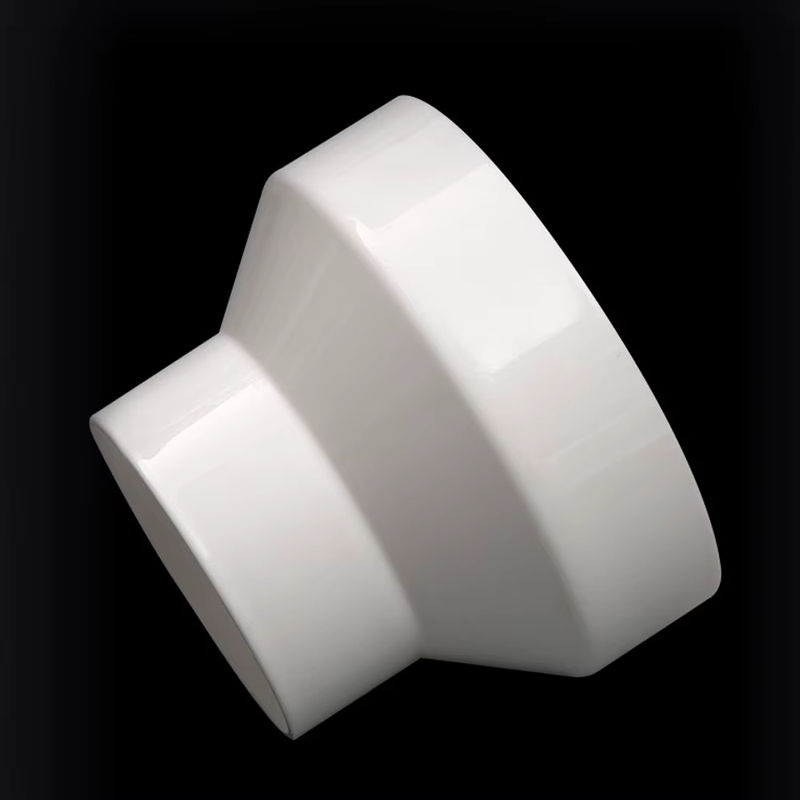 Weißes PVC-Reduzierstück mit geradem Anschluss als Abflussrohr-Adapter für Entwässerungsarmaturen - Bild 2