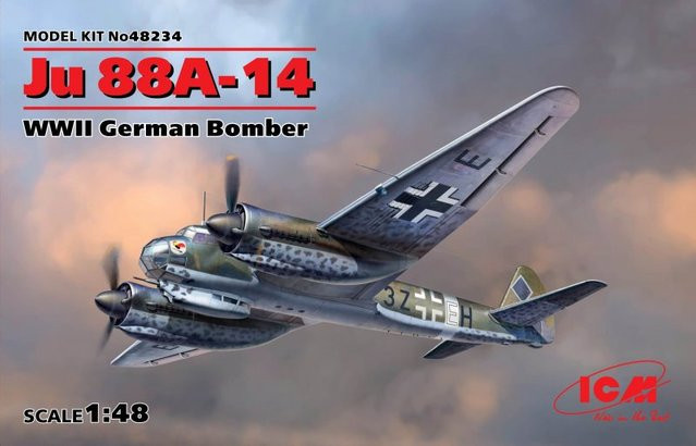 ICM Junkers Ju 88 A-14, Modellbau, 1:48 - Bild 1