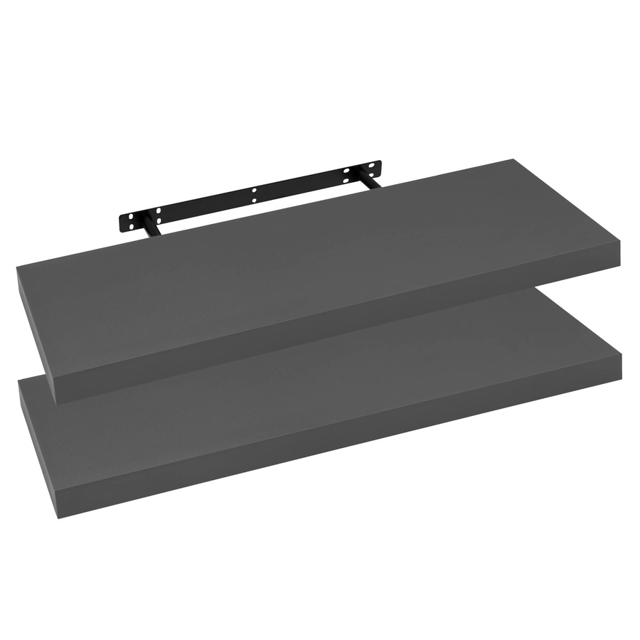 WOLTU Wandmontiertes Lagerregal aus Holz für Küche und Wohnzimmer, Schwimmendes Bücherregal und CD-Regal in Matt-Optik - Bild 2