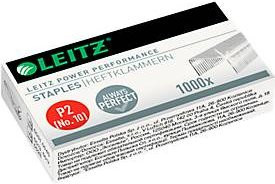 LEITZ Heftklammern Power Performance P2 Typ No. 10, verzinkt, Silber, 1000 Stück - Bild 1