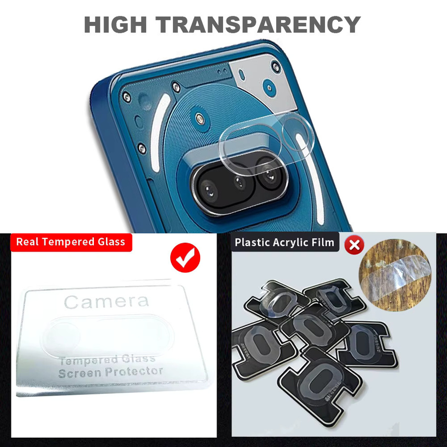 Oleophobes Schutzglas für NOTHING PHONE 3A, blendfreier Displayschutz aus gehärtetem Glas, transparent - Bild 3