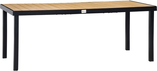 Outsunny Gartentisch aus Aluminium und Kunststoff in Natur, rechteckig, B: 190 cm, T: 90 cm, H: 74 cm - Bild 1