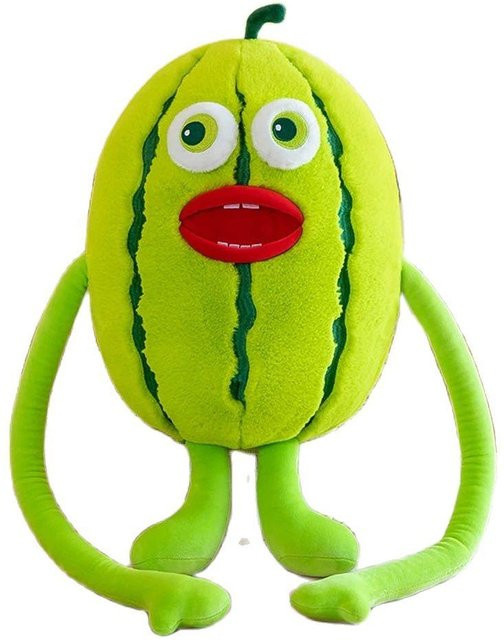 Wassermelonen Plüschtier Grün Rot 55cm - Bild 1