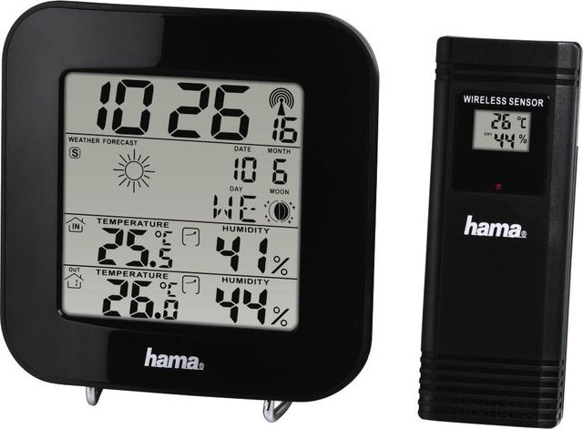 Hama Wetterstation EWS-200 in Schwarz - Bild 1