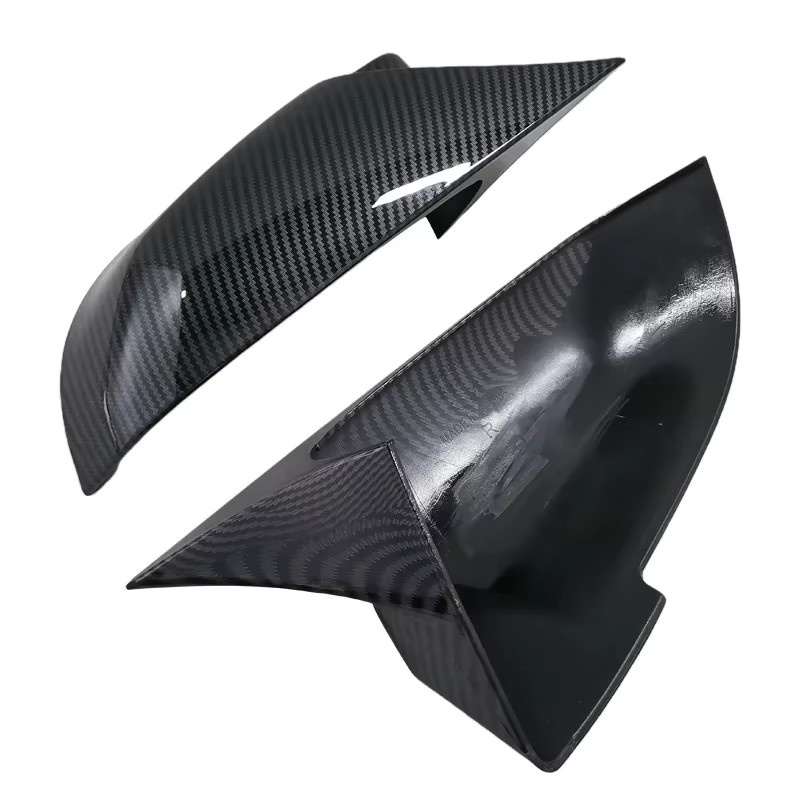 Phirikes Rückspiegelabdeckung aus Carbon-Faser in Hochglanz Schwarz für BMW 5er 6er 7er Serie F10 F11 F06 F07 F01 F02 (2014-2017) - Bild 4