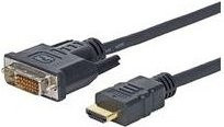 VivoLink HDMI auf DVI-D Kabel in Schwarz, Länge: 1,0 m - Bild 1