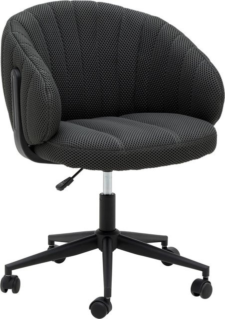 Mömax Drehstuhl Valeria Schwarz/Dunkelgrau für Home Office mit Rollen und 360-Grad-Drehfunktion - Bild 1