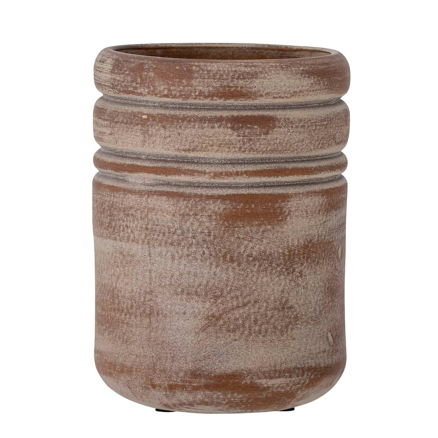 Bloomingville Keramikvase Vilken in Braun im skandinavischen Design, Höhe: 14 cm - Bild 1