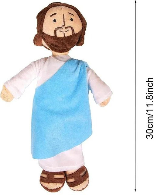 Cartoon Jesus Jungfrau Maria Plüschpuppe, Stofftier Figur, Bunt / Mehrfarbig - Bild 1