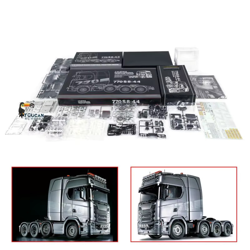 Wheelfun RC Traktor-Truck 56371, ferngesteuertes Auto-Modell-Kit, 1:14 - Bild 2
