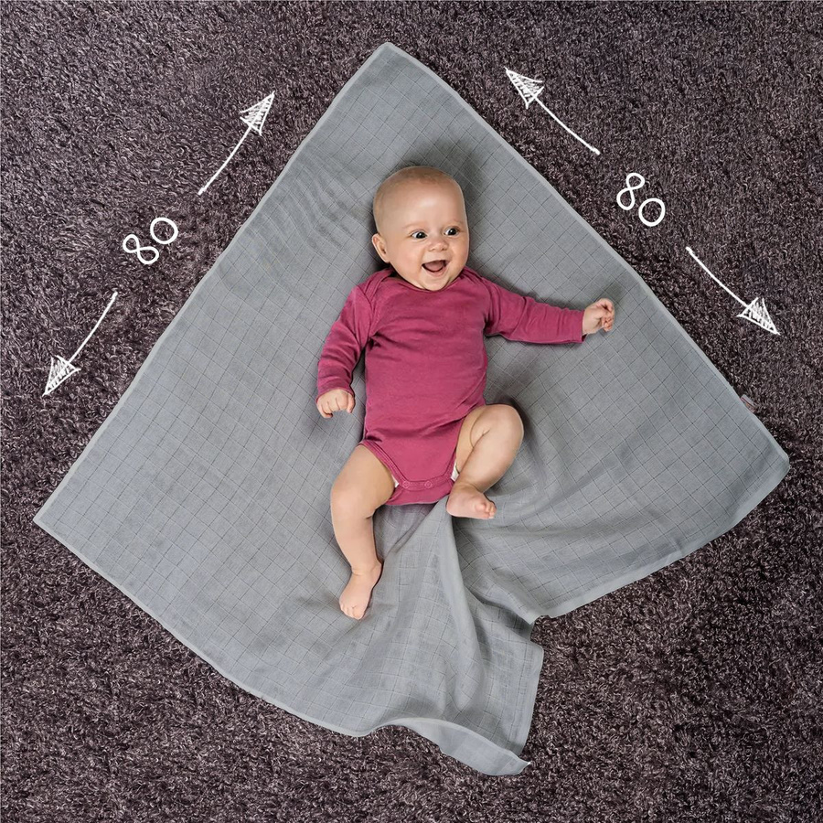 Makian Mullwindel 10er Pack Grau B/B: 80 x 80 cm - Bild 5