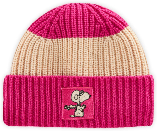 Codello Peanuts Mütze, Wollmischung, Rippenstrick, pink - Bild 1