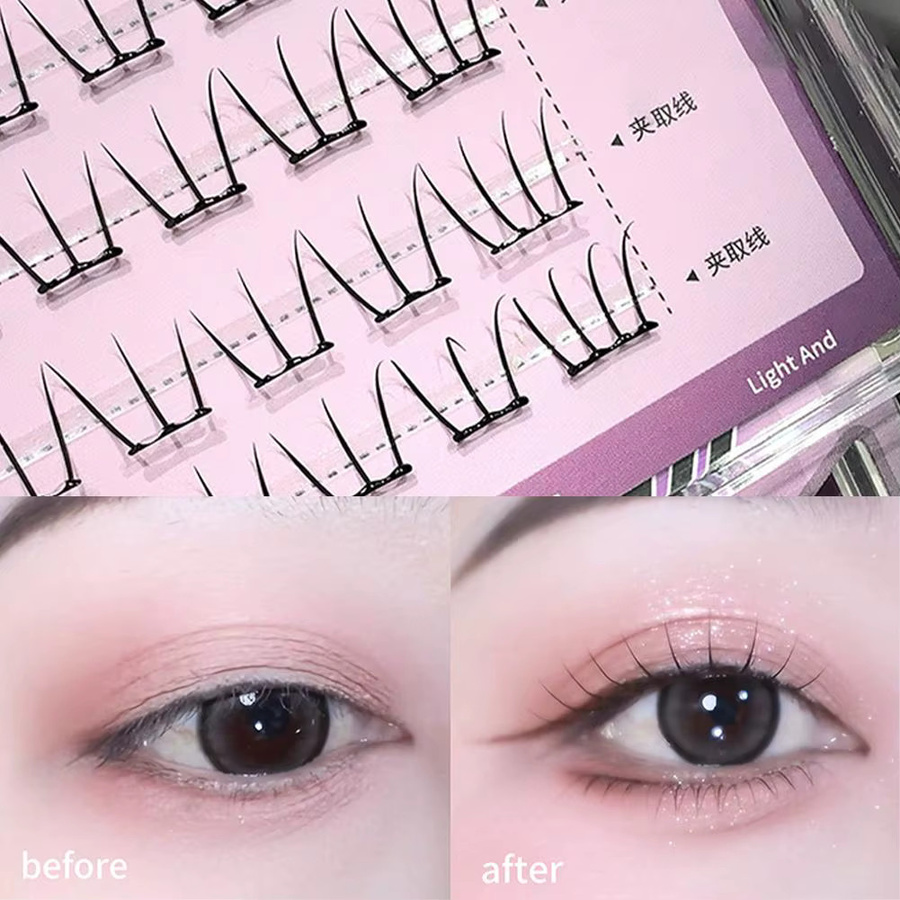 ZOZU DIY Lash Cluster Falsche Wimpern, Natürlich - Bild 3