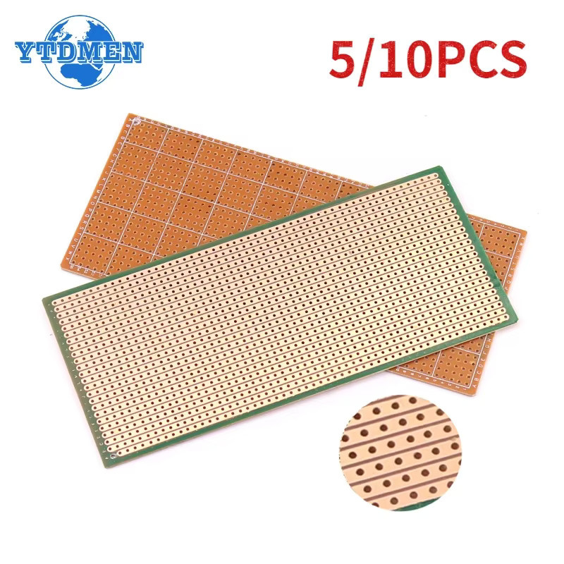 YTDMEN PCB Prototyp Board Einseitige Universal Experiment Matrix Leiterplatten für Arduino, B/T: 6,5 x 14,5 cm - Bild 1