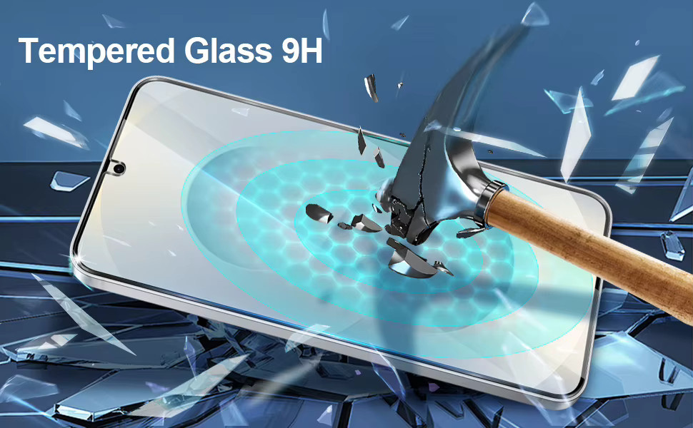 3 Stück Displayschutzfolie aus gehärtetem Glas für Samsung Galaxy S26 S25 S24 S23 S22 Ultra Plus und S24 FE, transparent, kompatibel mit Fingerabdruck-Entsperrung - Bild 5
