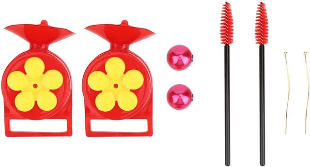 CosyHome Hand-Kolibri-Futterspender für den Garten, 2 Stück, Rot, Kunststoff - Bild 1