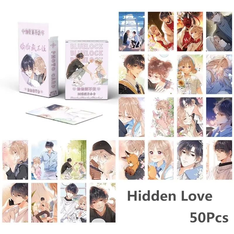 nbyinto Manga Hidden Love, holografisches Fotokarten-Set, 50-teiliges Set - Bild 2