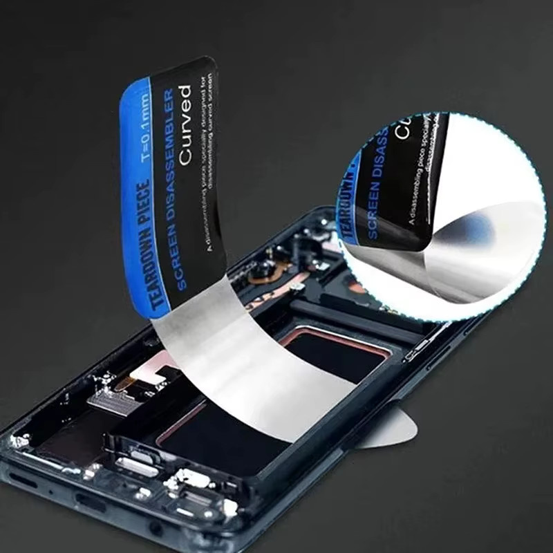 5-teiliges Set BRYNTHORX Ultradünne Flexible Gebogene LCD-Bildschirm-Öffnungskarten aus Edelstahl in Silber zur Demontage von Mobiltelefonen - Bild 2