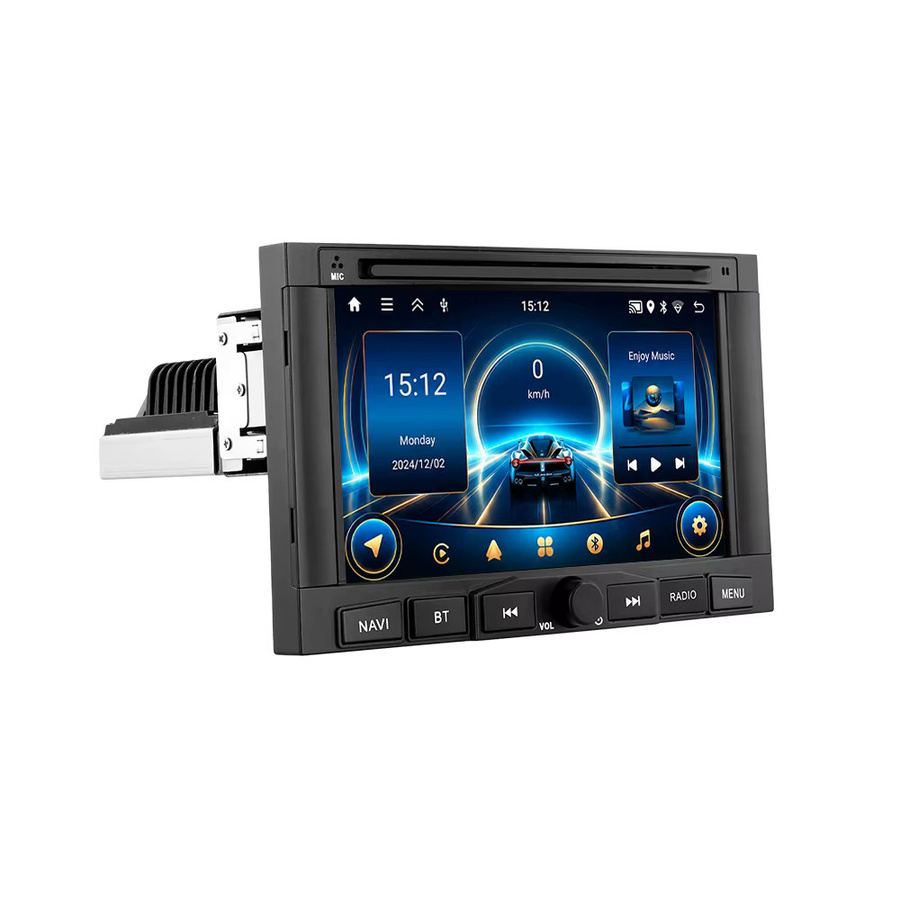 Podofo Android Car Player Autoradio mit 7 Zoll Display für PEUGEOT 3008 5008 Partner und CITROEN Berlingo 2010-2016 mit GPS, WiFi, Bluetooth, CarPlay und Android Auto in Schwarz - Bild 6