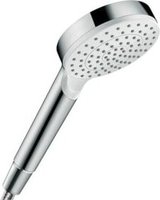 Hansgrohe Handbrause Crometta EcoSmart in Weiß/Chrom mit Rain- und Jet-Strahl sowie Anti-Kalk-Funktion - Bild 1