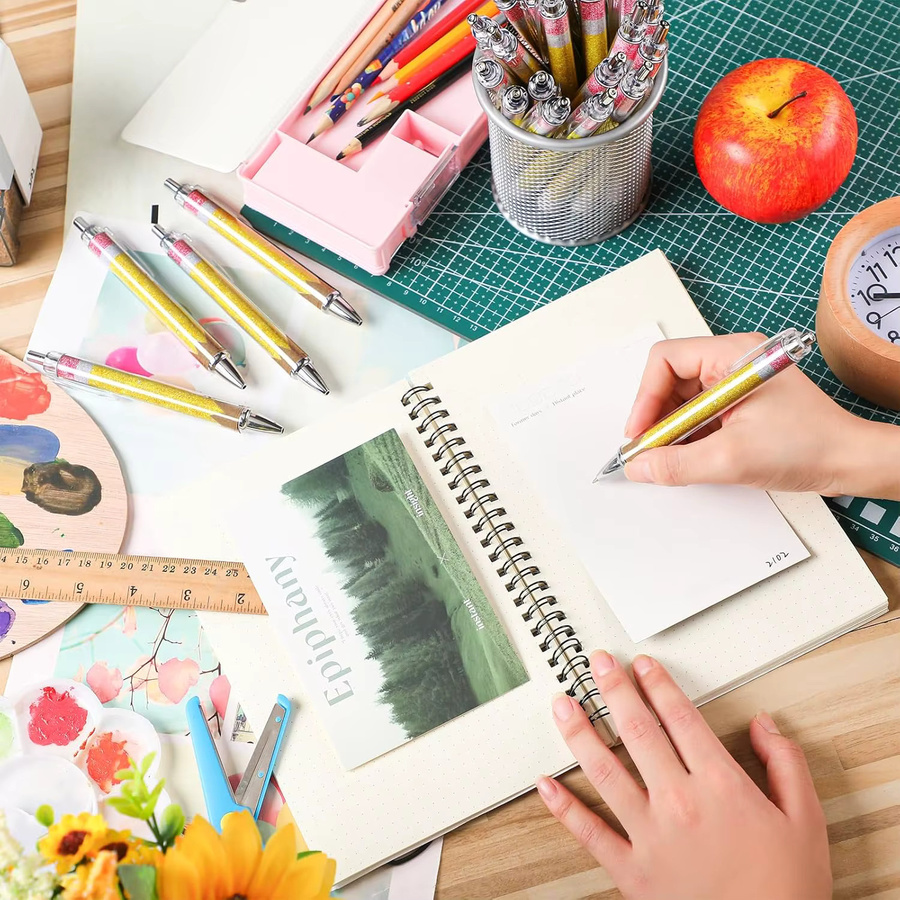 Stilvolle Kugelschreiber aus Metall für Schule und Büro - Bild 2