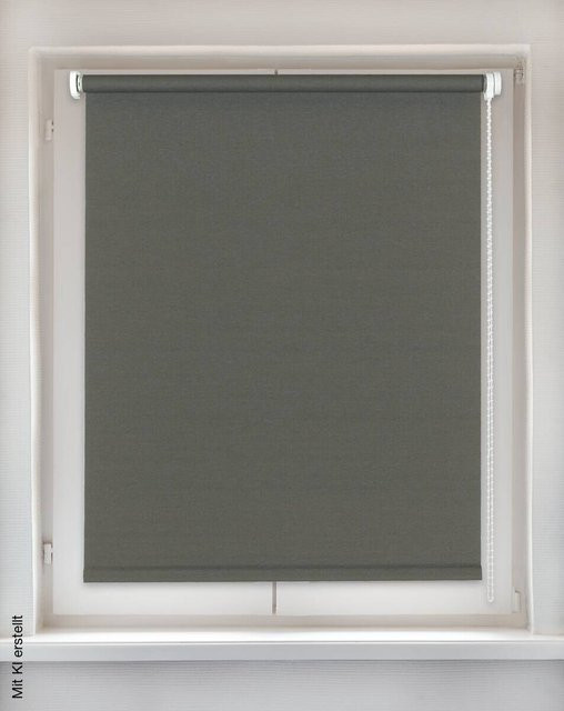 Sensation Klemmrollo Champion grau, B: 42 cm, H: 150 cm - Bild 1