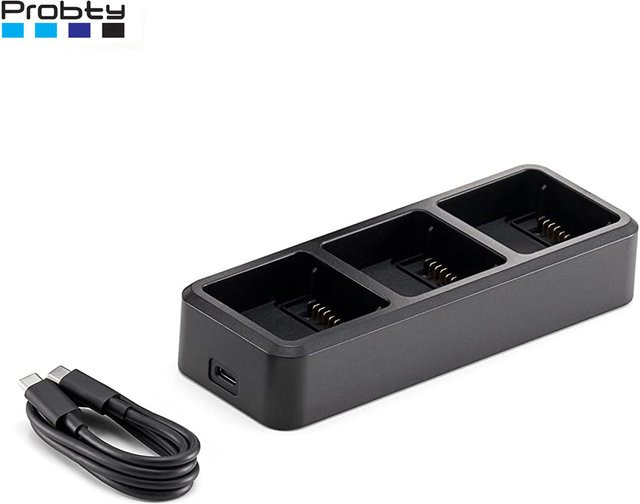 Probty Akku-Ladestation für DJI Mavic 3, 3T, 3C und 3Pro Lademanagement-System in Schwarz - Bild 1