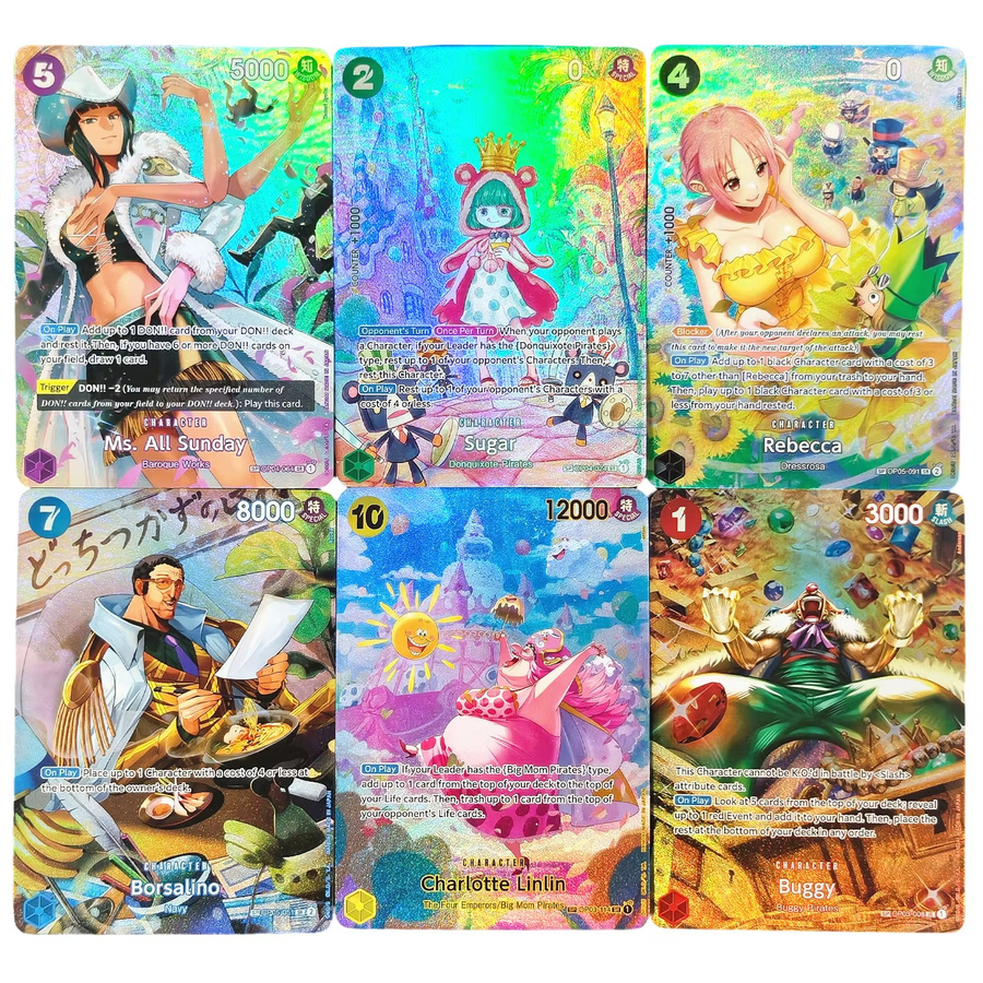 One Piece Proxy-Karte OP06 Wings of The Captain Sp-Karte, Englische Version, Texturierte und Holografische TCG Anime-Sammelkarte - Bild 2
