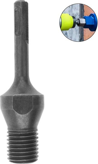 M22 Bohrer-Adapter SDS Plus für Diamant-Kernbohrer mit rundem Griff und Pleuel für 13 mm elektrische Bohrmaschinen, Grau - Bild 1
