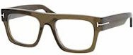 Tom Ford FT 5634-B Korrektionsbrille, Vollrand, Quadratisch, Kunststoff, Herren, grün, braun - Bild 1