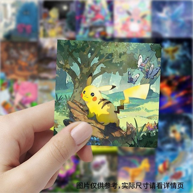 Bandai Pokémon-Karten-Aufkleber, multicolor - Bild 1