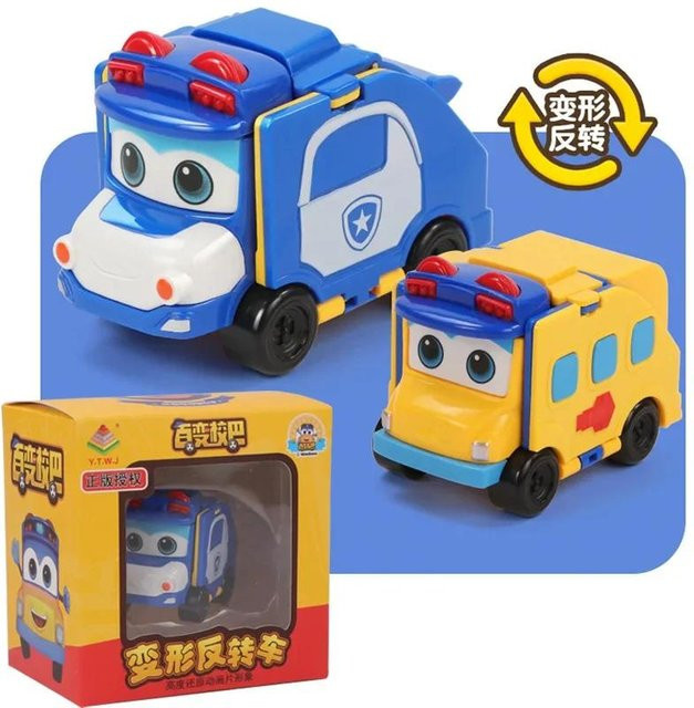 GoGoBus Roboter Feuerwehrmann, Verwandlungsautos, Actionfiguren, ab 3 Jahre - Bild 1