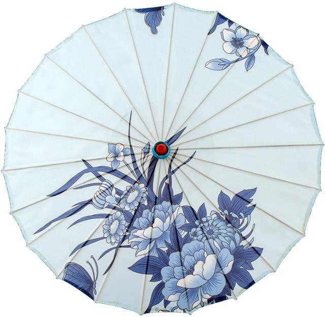 Traditioneller chinesischer Bambusseiden-Schirm Wit angel für Tanz, Hochzeiten und Bühnenauftritte - Bild 1