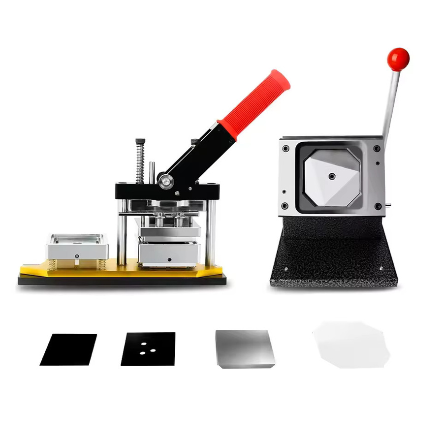 Magnet-Herstellungsmaschine für quadratische Kühlschrankmagnete und Abzeichen mit Papierschneider, DIY-Kit für 5x5 cm Materialien aus Metall - Bild 2