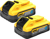 DeWalt Powerstack Akku-Set 2x 18V XR 5Ah in Gelb (DCBP518H2-XJ) - Bild 1