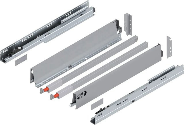 Blum C-Reling Tandembox antaro Vollauszug Blumotion Grau, 1 Paar, Länge: 550 mm, Tragkraft: 65 kg - Bild 1