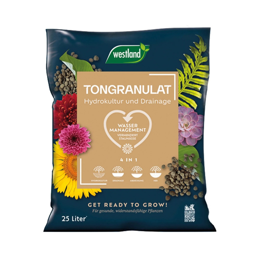 Westland Tongranulat Blähton für Hydrokulturpflanzen und Erdpflanzen, braun - Bild 2