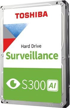 Toshiba S300 AI Surveillance HDD 8 TB, 3,5 Zoll, SATA, 7200 RPM, 512 MB Cache, Silber - Bild 1