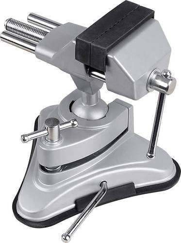Basetech Schraubstock in Silber mit einer Backenbreite von 70 mm - Bild 1