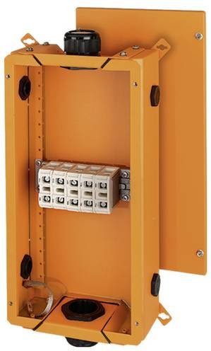 Hensel Abzweigdose halogenfrei und witterungsbeständig in Orange, B: 27,6 cm, L: 51,5 cm - Bild 1