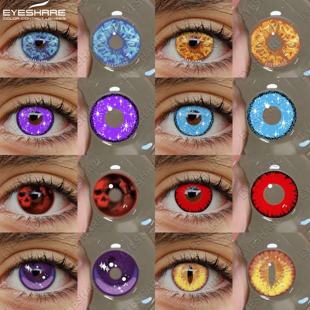 EYESHARE DEATHEYE Kontaktlinsen, blau, 1 Paar - Bild 1