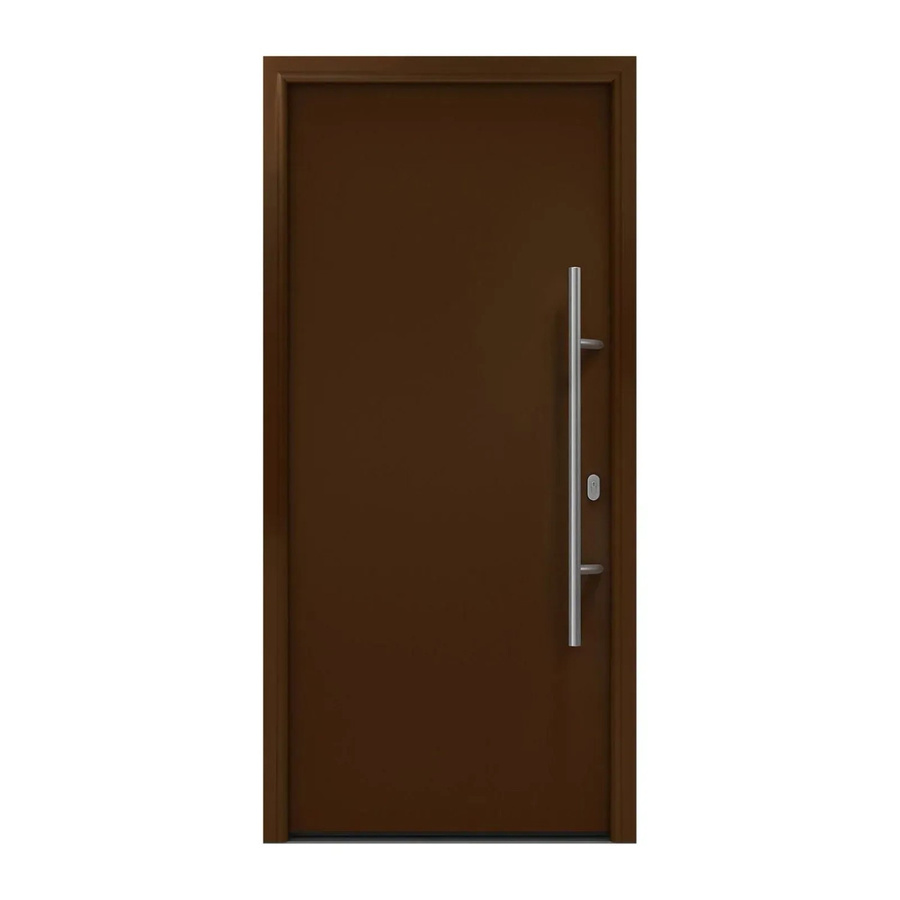 EcoStar Haustür Isopro IP 010 Terrabraun B: 110 cm, H: 210 cm, DIN Rechts - Bild 2