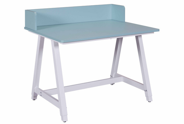 INTER LINK Schreibtisch Emmelie höhenverstellbar blau/weiss/grau B/T/H: 60 x 60 x 85 cm - Bild 1