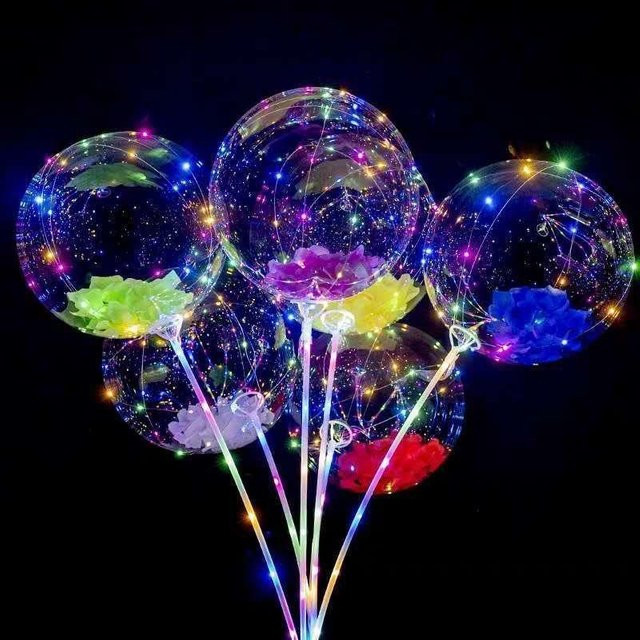 Binchi Keji Travel Wackelballons, 20 Zoll, leuchtend, transparent - Bild 1