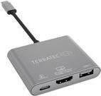 Terratec Connect C3 Externer Videoadapter USB-C auf HDMI in Silber/Grau - Bild 1
