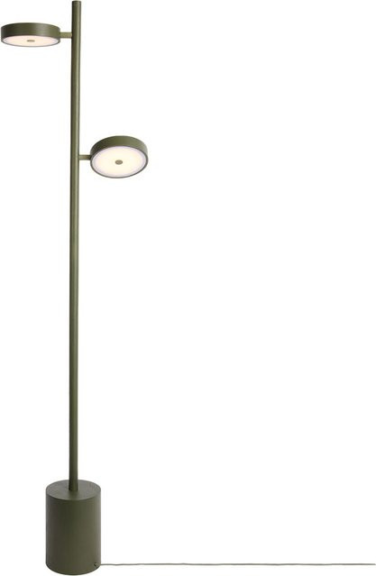 Good&Mojo Okinawa LED-Stehleuchte 2-flammig in Grün aus Eschenholz, dimmbar - Bild 1